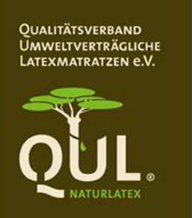 Logo vom Qualitätsverband umweltverträgliche Latexmatratzen e.V.